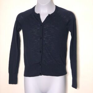 Crewcuts girls Lightweight blue cardigan sweater